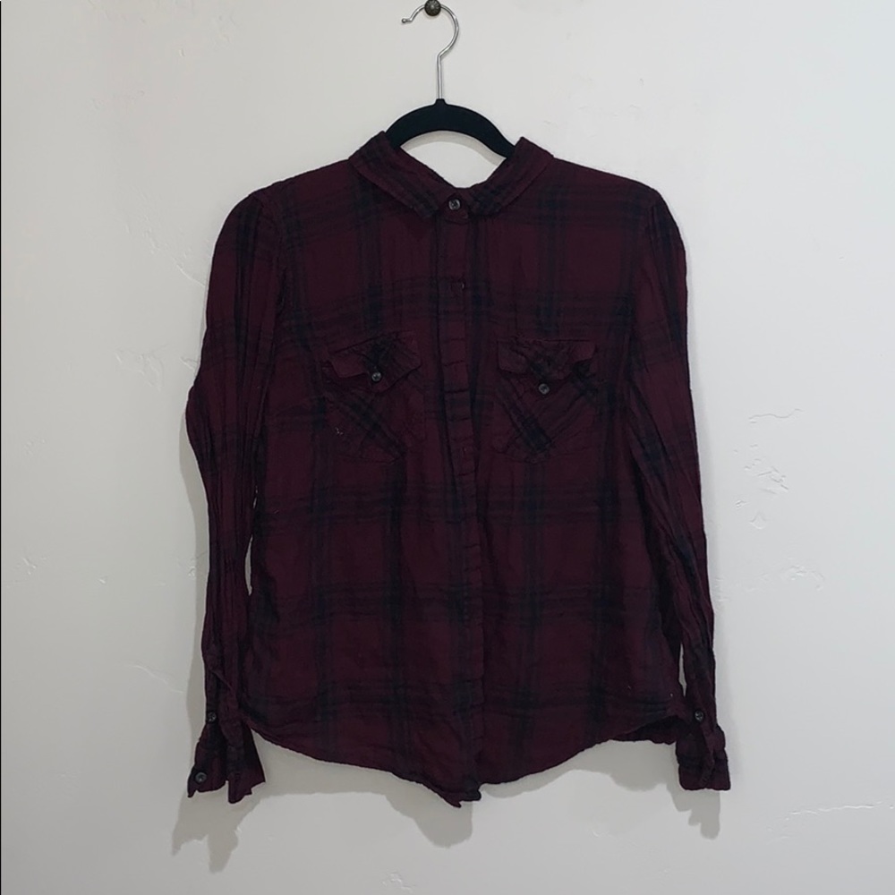 Plaid button down flannel